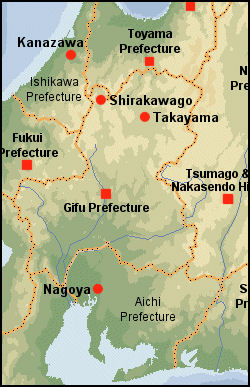 Nagoya regional map
